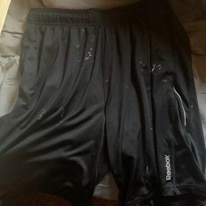 old shorts with paint on them